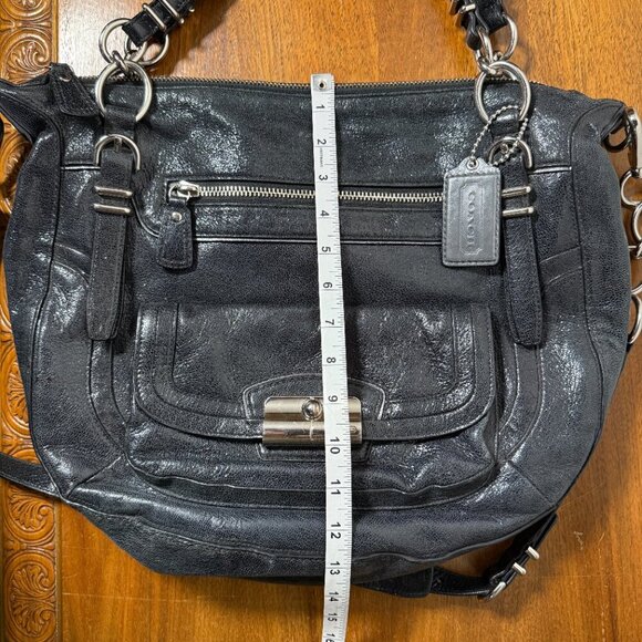 Coach Kristin Black Leather Satchel Excellent Condition - Picture 5 of 15